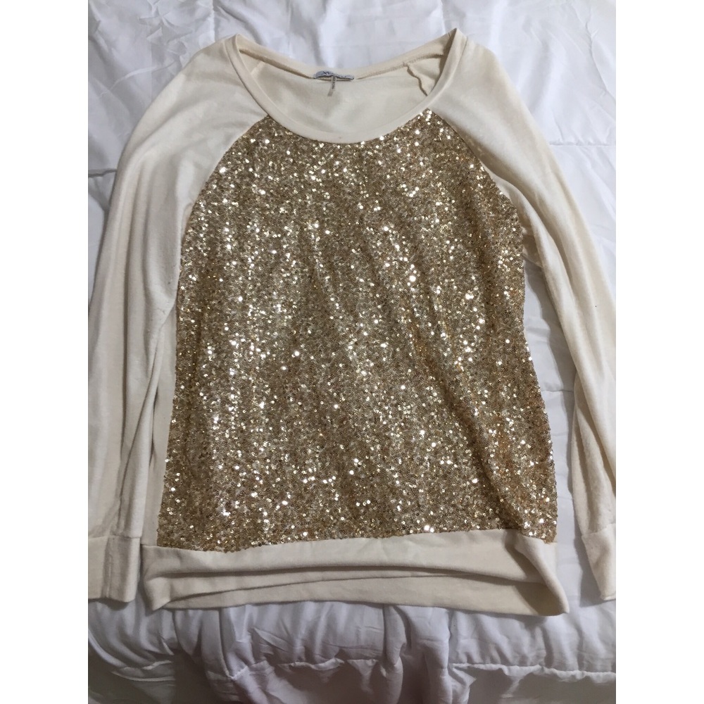 Gold sparkle sweater